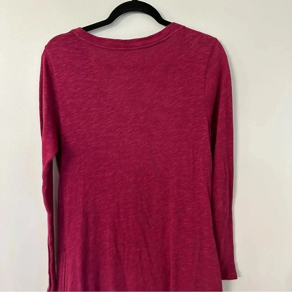 Soft Surroundings Women's Dark Pink Long Sleeve Tunic Dress w/ Pockets Sz S GUC - Picture 8 of 9